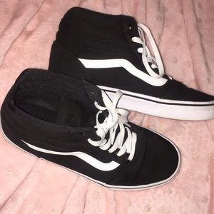 Black high top Vans